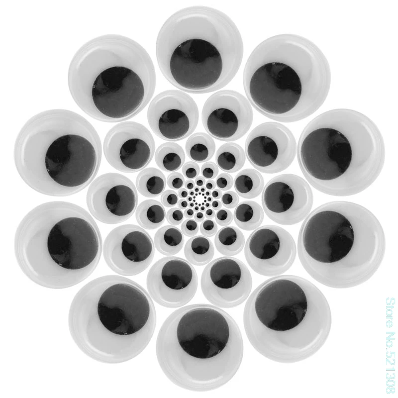 2020 Новый Wiggly Wobbly Googly Eyes самоклеющийся Скрапбукинг ремесла 100 шт|Куклы| |