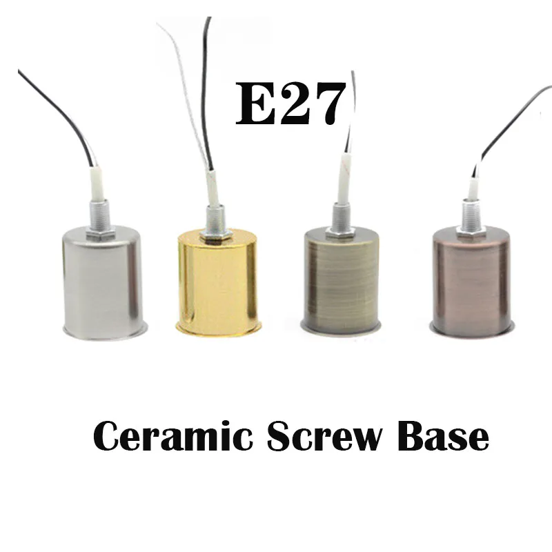 E27 керамический винт база держатель подвеска круглой формы адаптер Декор лампа