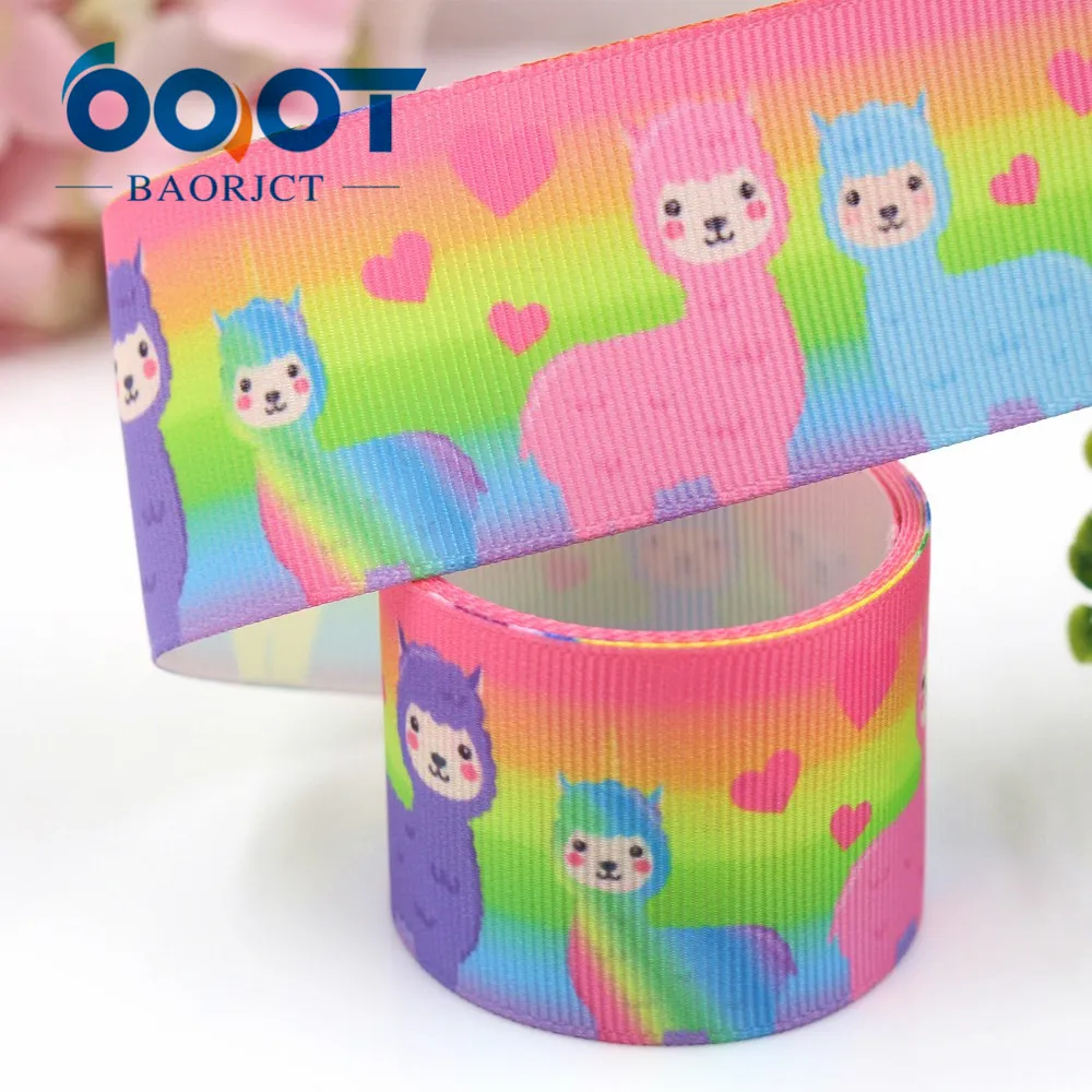 OOOT BAORJCT I-19221-420, 38 мм, 10 ярдов мультфильм тепловой передачи печатных корсажные ленты, лук крышка DIY аксессуары украшения