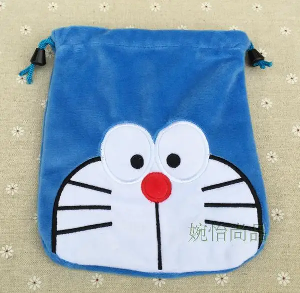 see chart IVYYE 1PCS Stitch Anpanman Cartoon Drawstring Bags Cute Plush storage handbags makeup bag Coin Bundle Pocket Purses NEW - Цвет: see chart