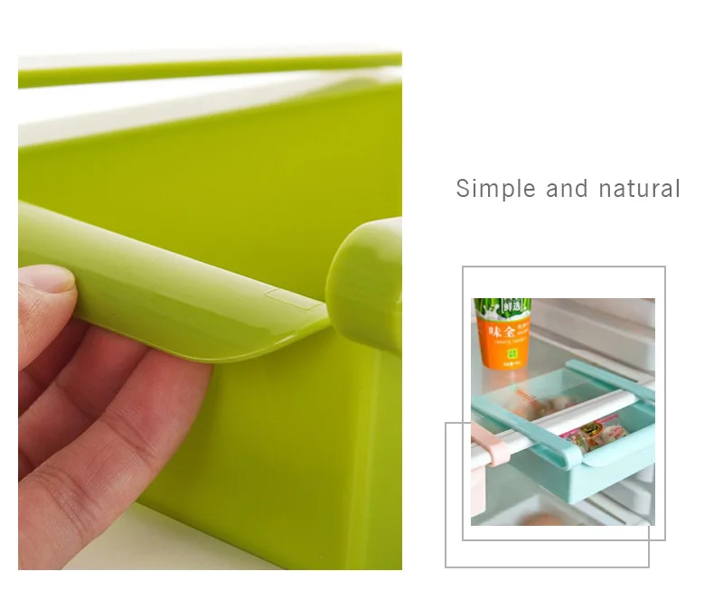 Экологичный многофункциональный стеллаж для хранения кухонного холодильника, полка для холодильника, держатель выдвижного ящика, органайзер, экономия пространства