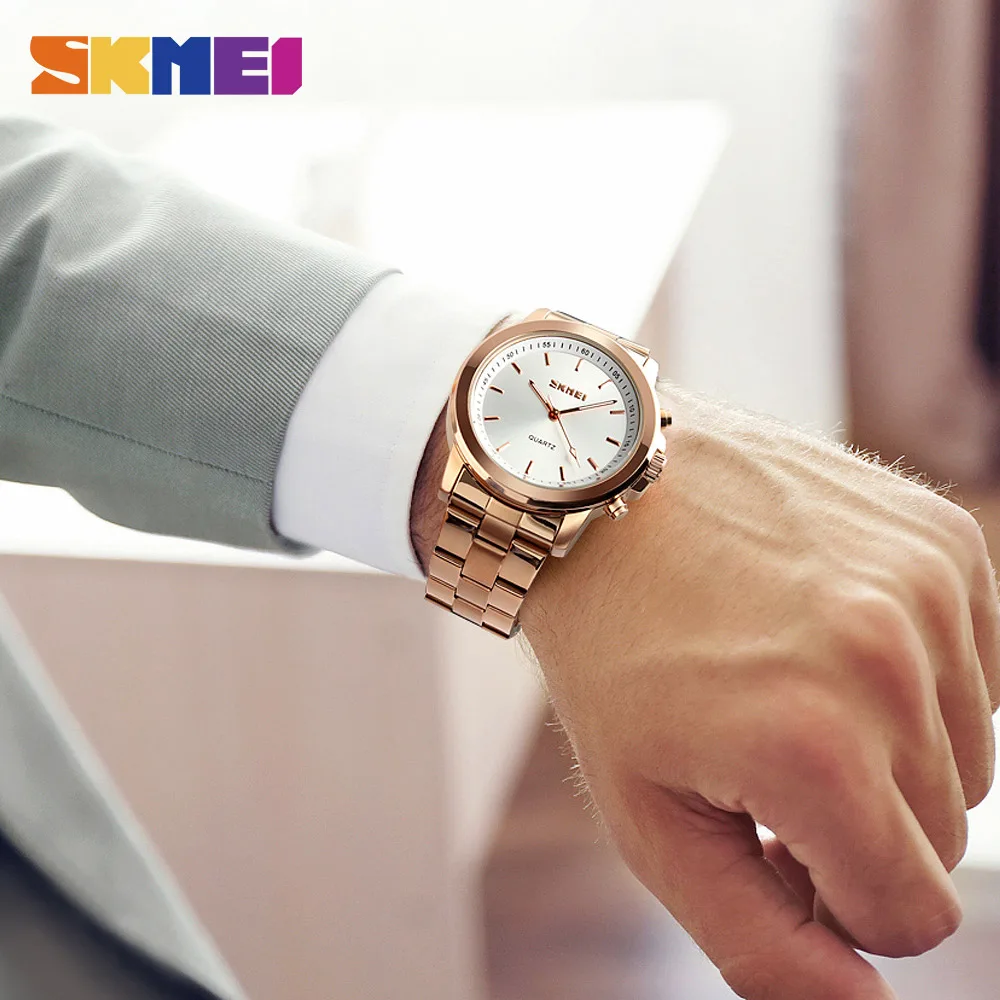 

SKMEI Mens Watches Top Brand Luxury Business Bluetooth Smartwatch Call Reminder Quartz Wristwatches Relogio Masculino 2019
