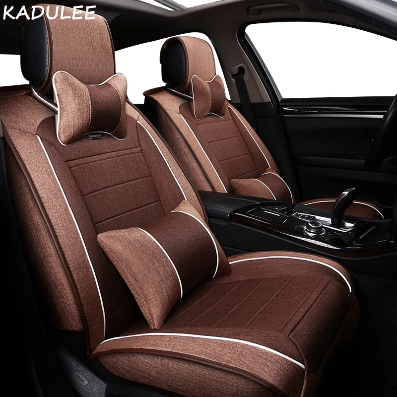 KADULEE льняная Автомобильная крышка сиденья для honda civic 2006-2011 cr-v accord 7 city FIT автомобильные аксессуары Чехлы для автокресла автостайлинг