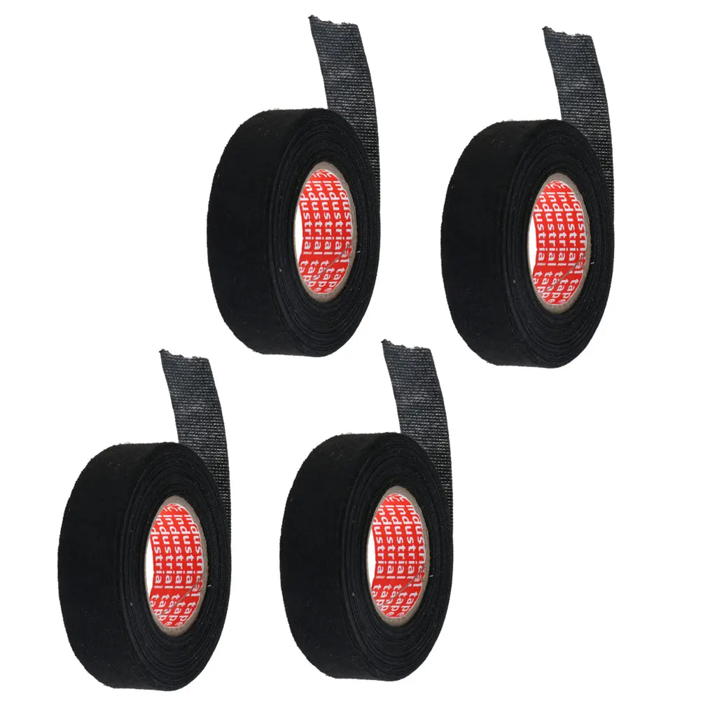 

4pcs 15m Automotive Car Cable Loom Harness Wiring Tape Adhesive Fleece Cloth