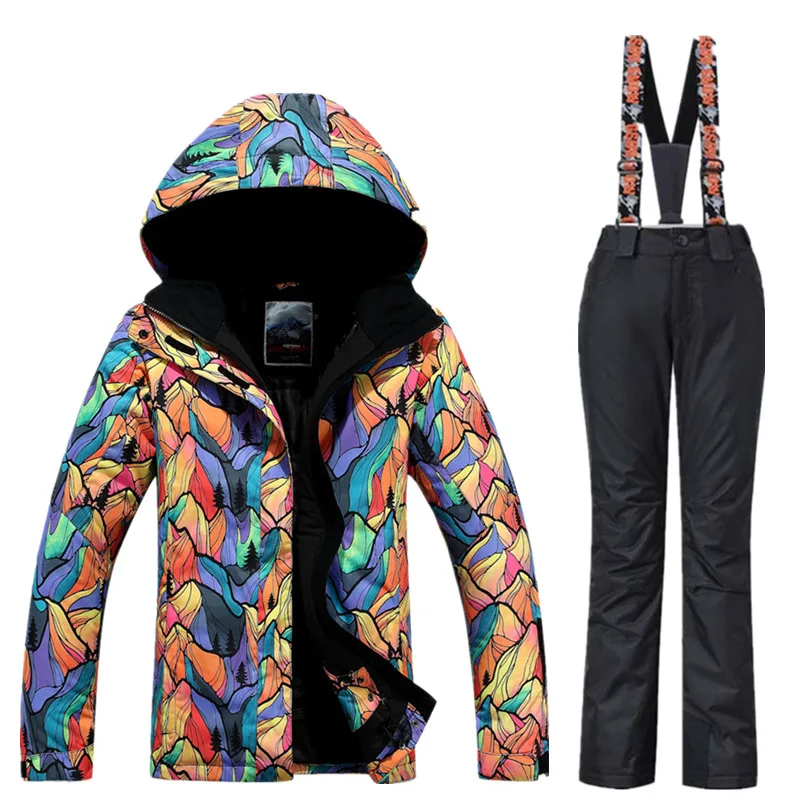 2018 женские лыжные костюмы сноубордические куртки + штаны для открытого воздуха