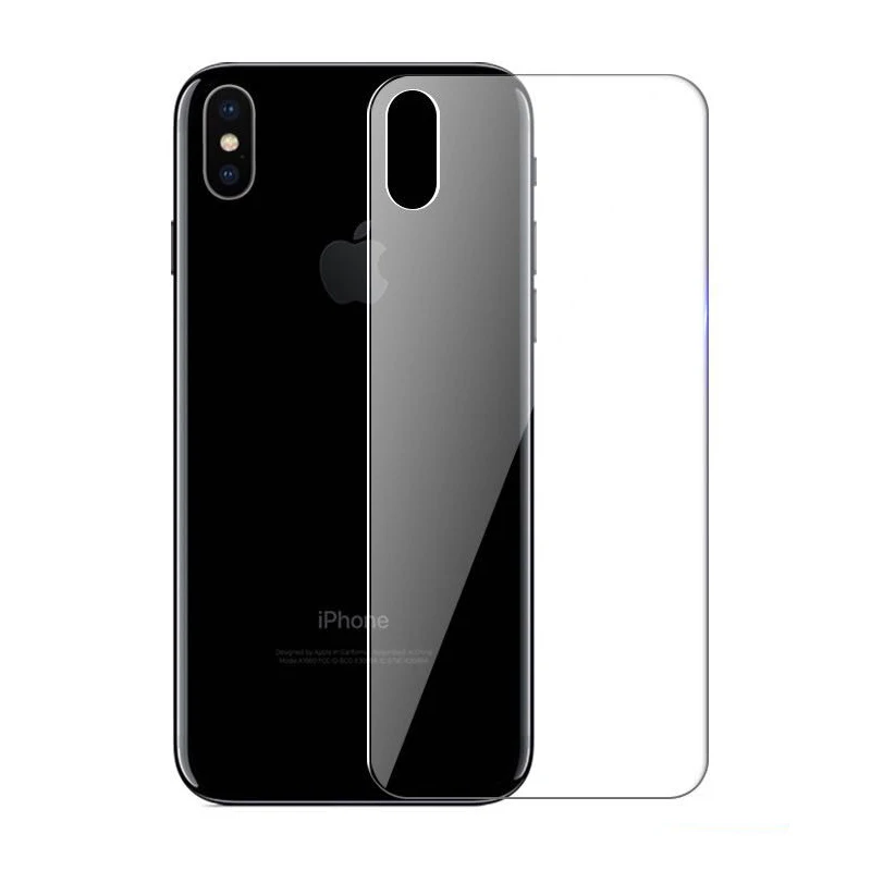 2 шт 3D полное покрытие Задняя стеклянная защита для iphone Xs Max Xr 6 6S 7 8 Plus 9H Закаленное