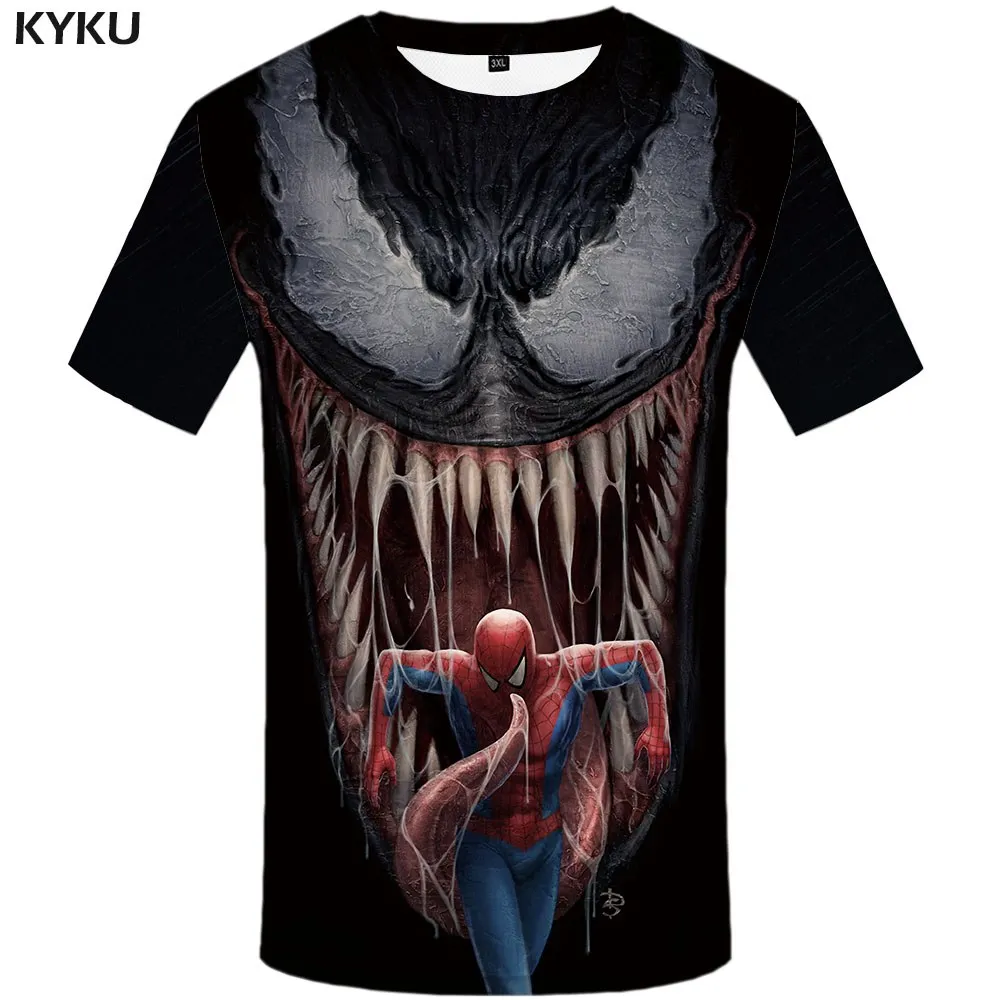 3d T-shirt 09 Забавные футболки Venom Футболка "Марвел" Для мужчин в стиле Мстителей футболки Повседневное в готическом стиле, футболка для ребенка с бойню футболки 3d короткий рукав в стиле «панк-рок» - Цвет: 3d T-shirt 09