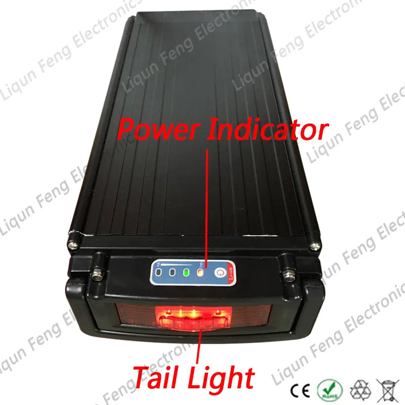 Аккумулятор для электрического велосипеда литиевая батарея 36 В 15 А 500 Вт · ч