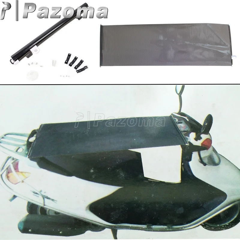 Универсальный черный солнцезащитный занавес для мотоцикла защита от