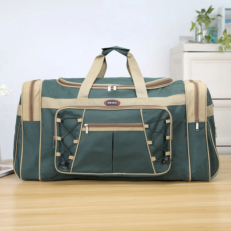 F Travel bag REREKAXI, Большая вместительная мужская дорожная сумка, Женская водонепроницаемая Полиэфирная Сумка для ручной клади, мужские дорожные сумки для путешествий, упаковка кубиков - Цвет: F Travel bag