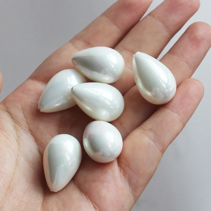 Половина drilled16x25 мм ракушки жемчуга капли воды бусины сделай сам ювелирных