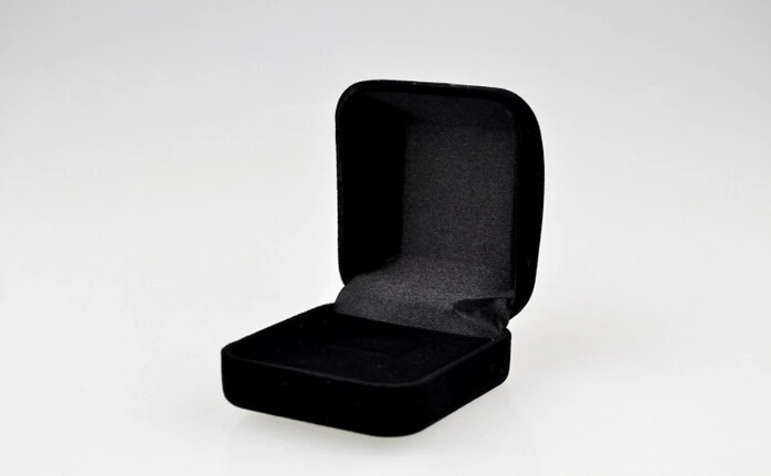 Новая бархатная коробка для колец! Бесплатная доставка 5 8*5 3*3 4 см 12 шт. Черный