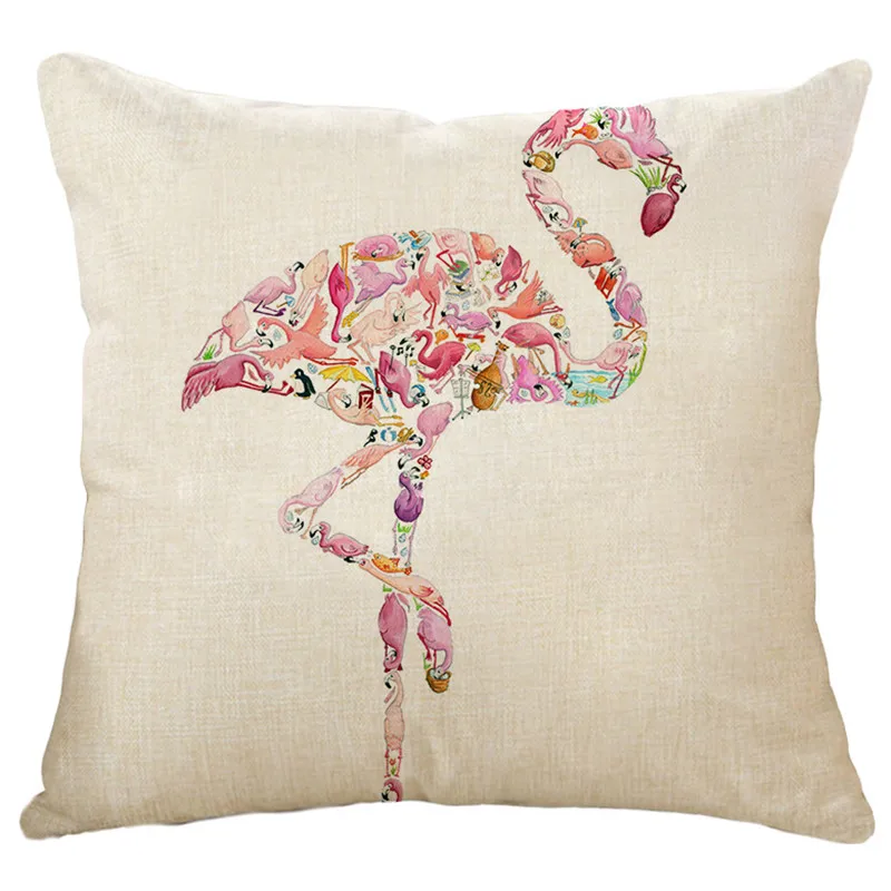 wholesale wedding gift cushion cover Spanish passion creative flamingo couple party pillow car home decorative case | Дом и сад