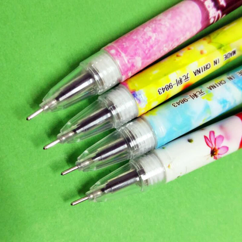 Новая мода Гитары черный красный синий 3 вида цветов гелевая ручка для офиса