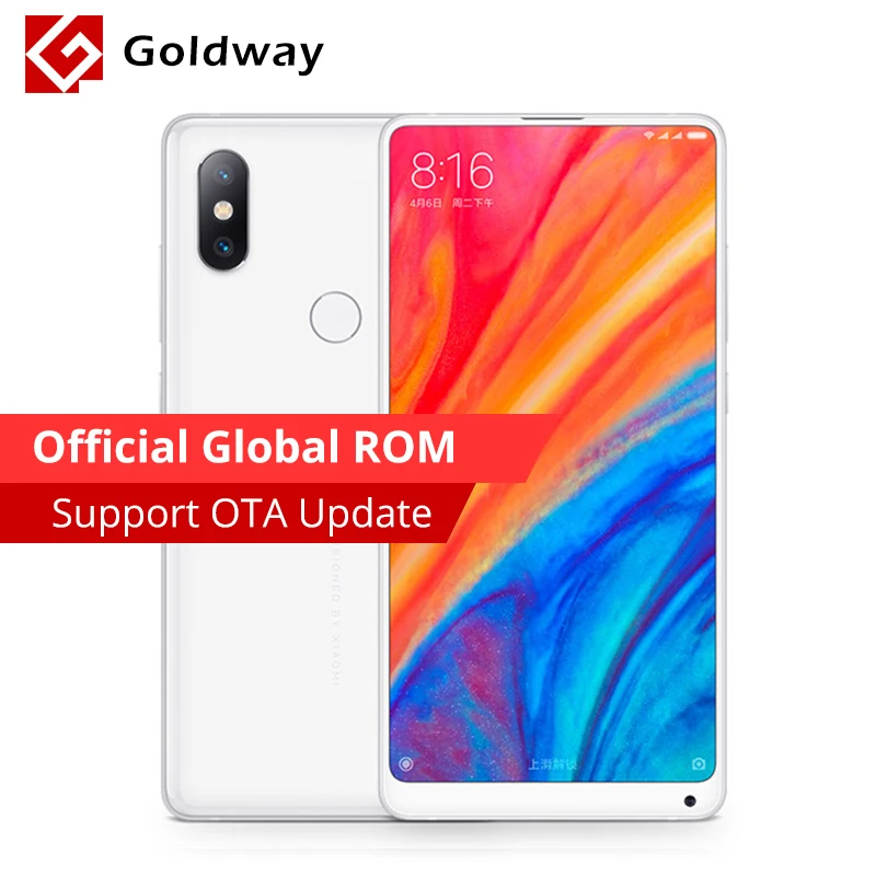 Оригинал Xiaomi mi x 2 S 6 ГБ 128 Восьмиядерный мобильный телефон Snapdragon 845 5 99 дюймов