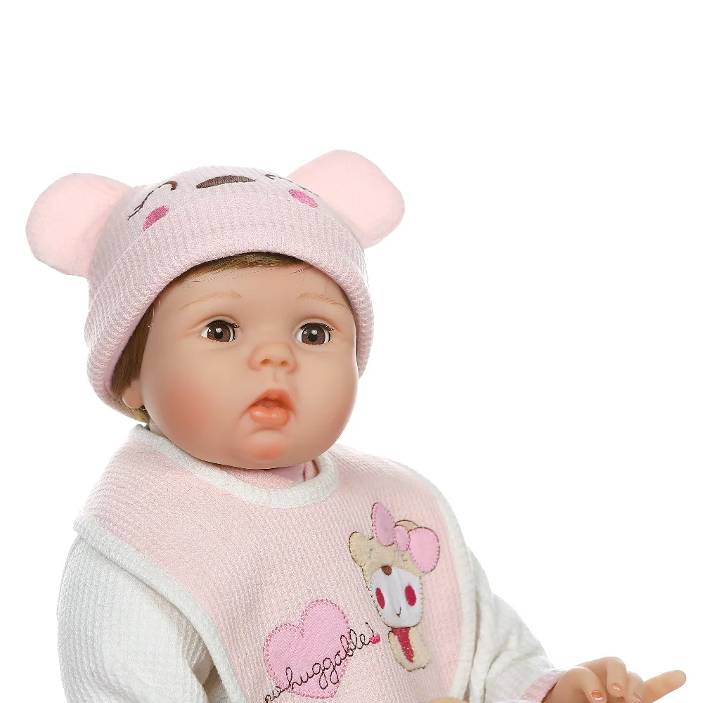 Мягкая кукла NPK 55 см мягкая силиконовая reborn baby глаза мигание милый подарок на день