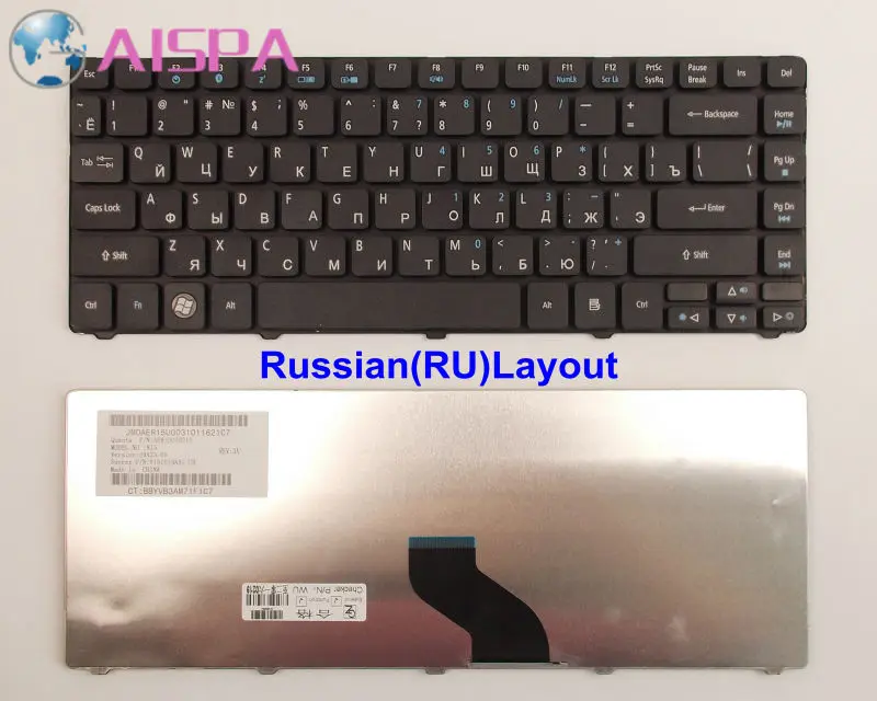 Новая клавиатура для ноутбука Acer Aspire EMachines EM D728 D730 D 730G D730Z D730ZG D732 D732ZG Русская