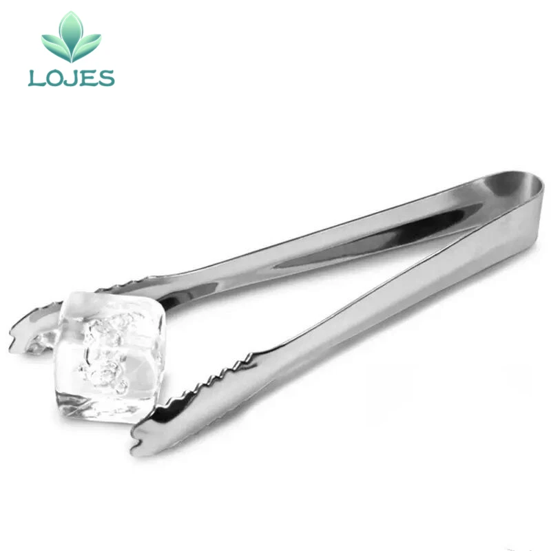 

1Pcs New 18cm Stainless Steel Barbecue BBQ Clip Bread Food Ice Clamp Ice Tong Tool Bar Kitchen Accessories