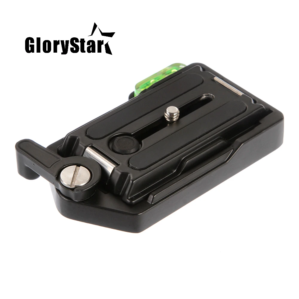 

GloryStar Universal Aluminum 1/4" Screw Mount Quick Release Plate Clamp for Monopod Tripod Ballhead QRA-635L
