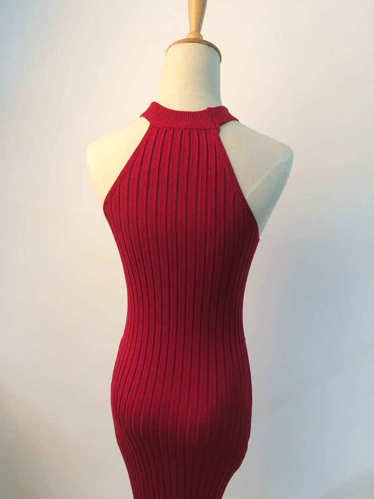 Женское трикотажное платье свитер без бретелек|autumn winter|sheath dresssweater dress |