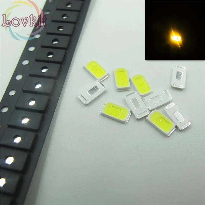 1000 шт./лот 5630 5730 LED SMD/SMT желтый чип лампы бусины ультра яркий светодиод DIY применимо