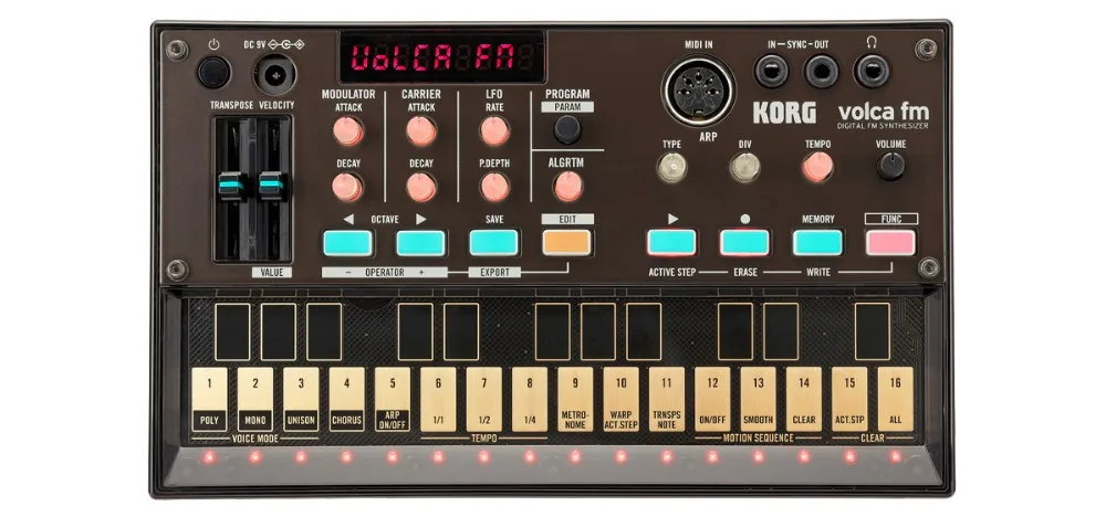 Korg Volca FM цифровой FM синтезатор полифонический цифровой синтезатор