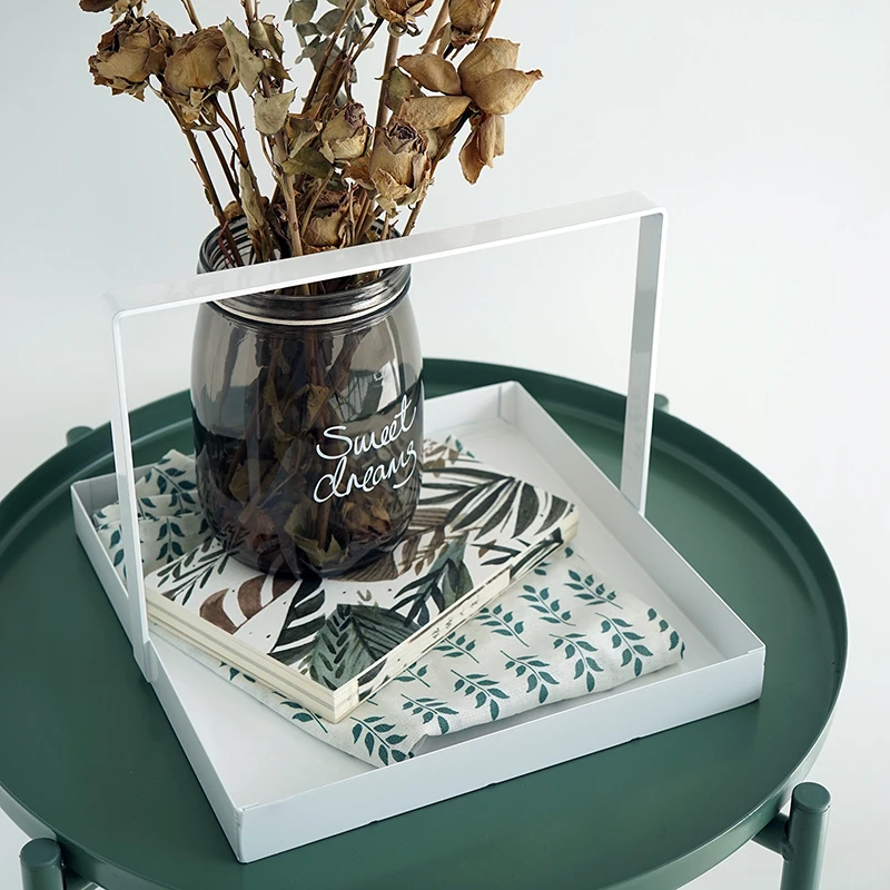 2 слоя хранения стеллажи для полотенец ювелирные изделия Духи Макияж квадратный