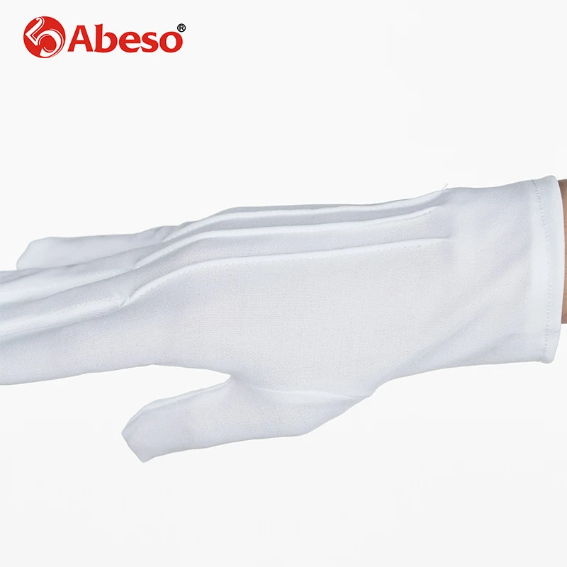 ABESO лавсан этикет перчатки белые этикета 28 Guage Дизайн полиции обзор войска