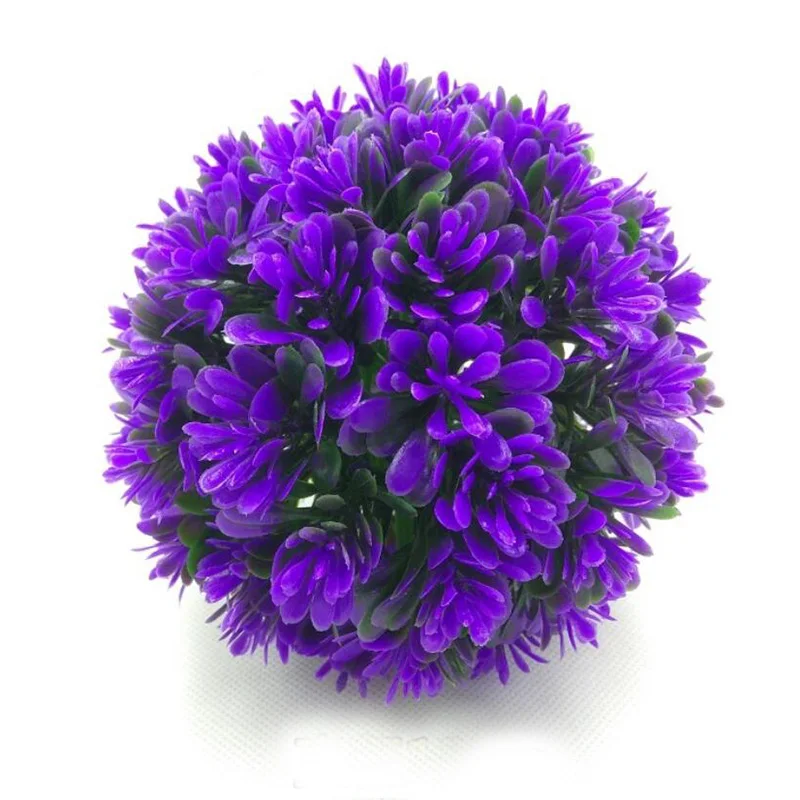 Аквариум многоцветный подвесной с травой украшение для аквариума каменное