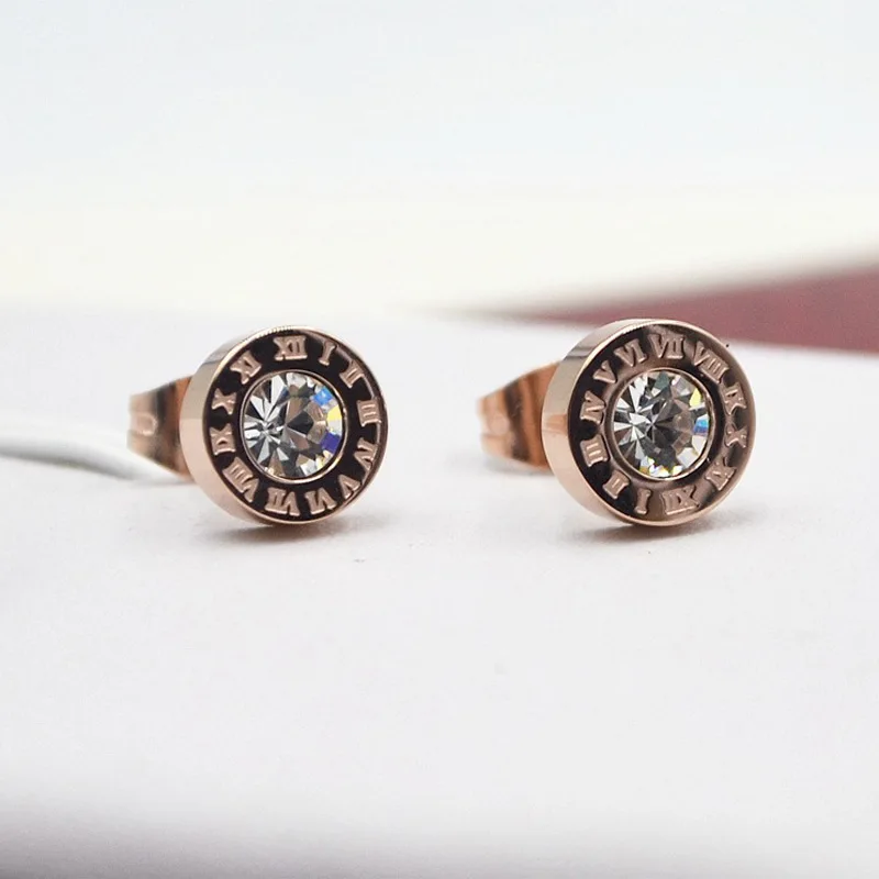 2019 новые высококачественные одиночные круглые хрустальные розовые серьги для