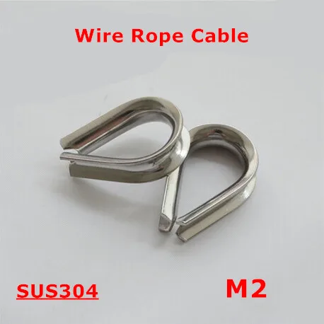 50 шт. M2 трос кабель 304 нержавеющая сталь 2 мм треугольные наперсток | Обустройство