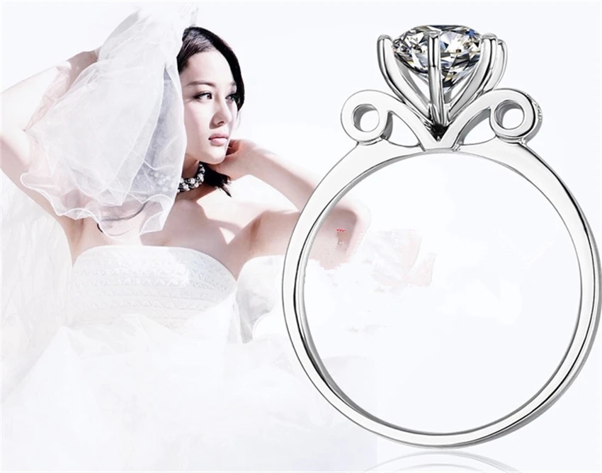 Real 925 Sterling Silver Women Ring Fire 0.6Ct 5.5mm Test Positive G-H Moissanite Diamond WARRANTY | Украшения и аксессуары