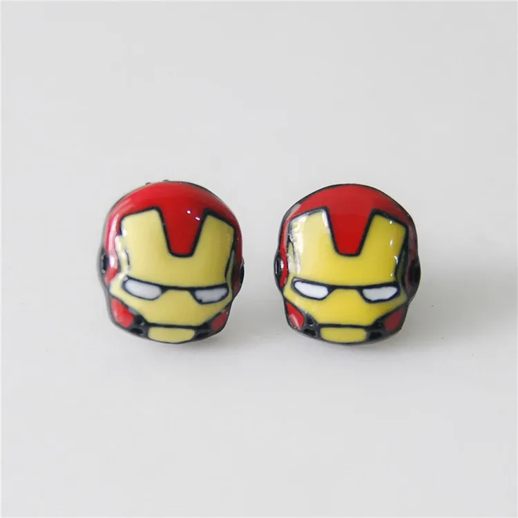Мультфильм marvel герой комиксов marvel для косплея Железного человека серьги Бэтмен мини милые серьги-гвоздики с животными мужские серьги дети bijoux