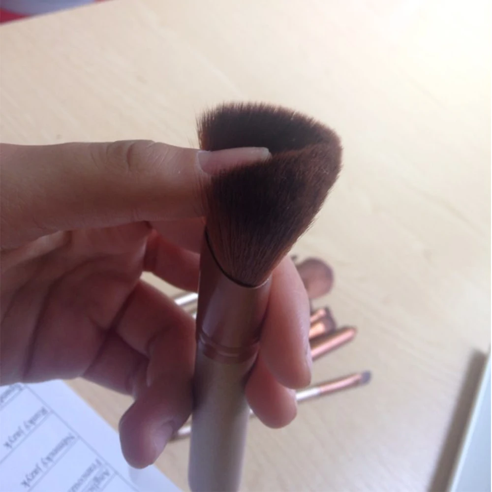 Набор кистей для макияжа 12 шт./лот основа пудра лица румяна профессиональная