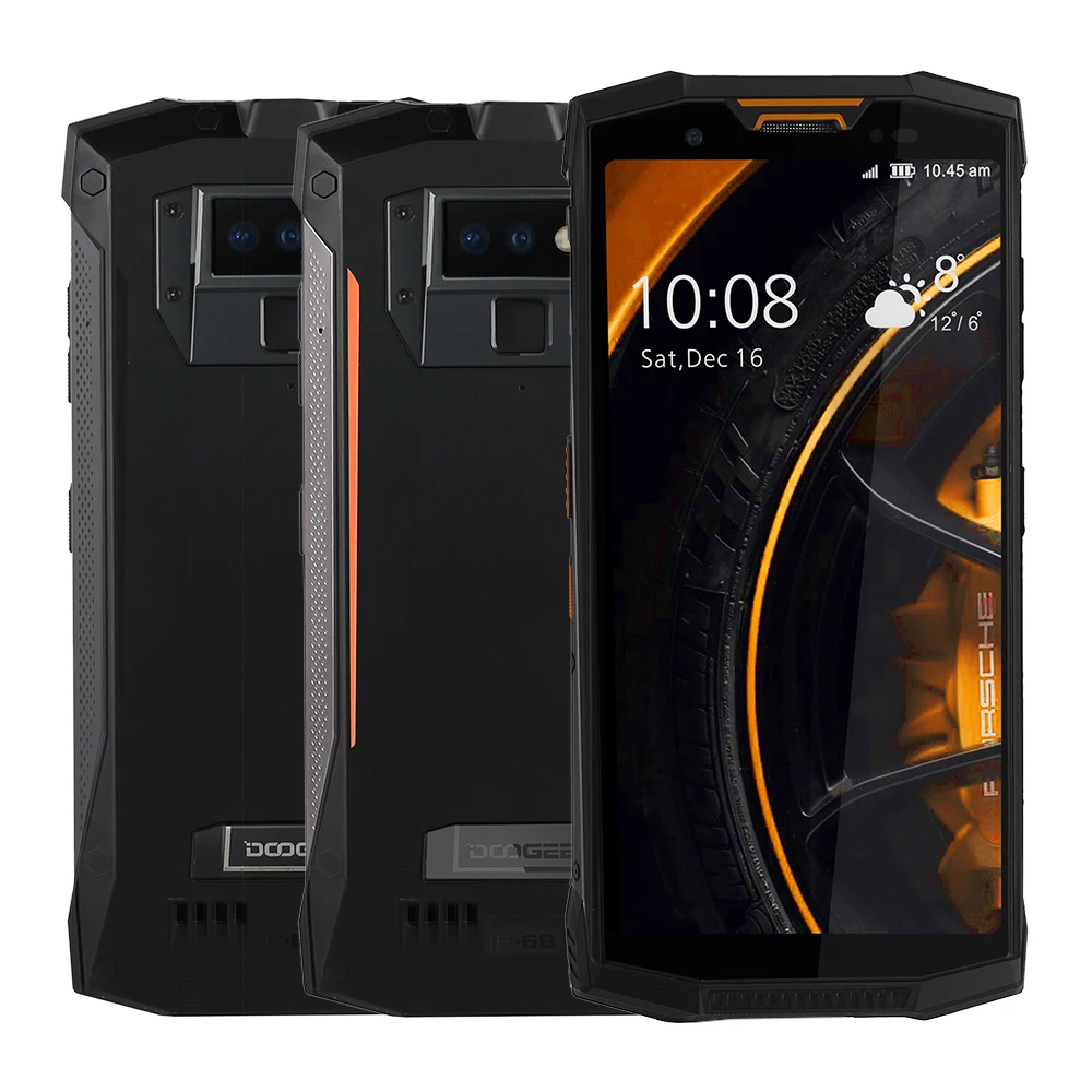 Смартфон DOOGEE S80 6+64 ГБ 10080 мАч с функциями рации чёрный оранжевым | Мобильные