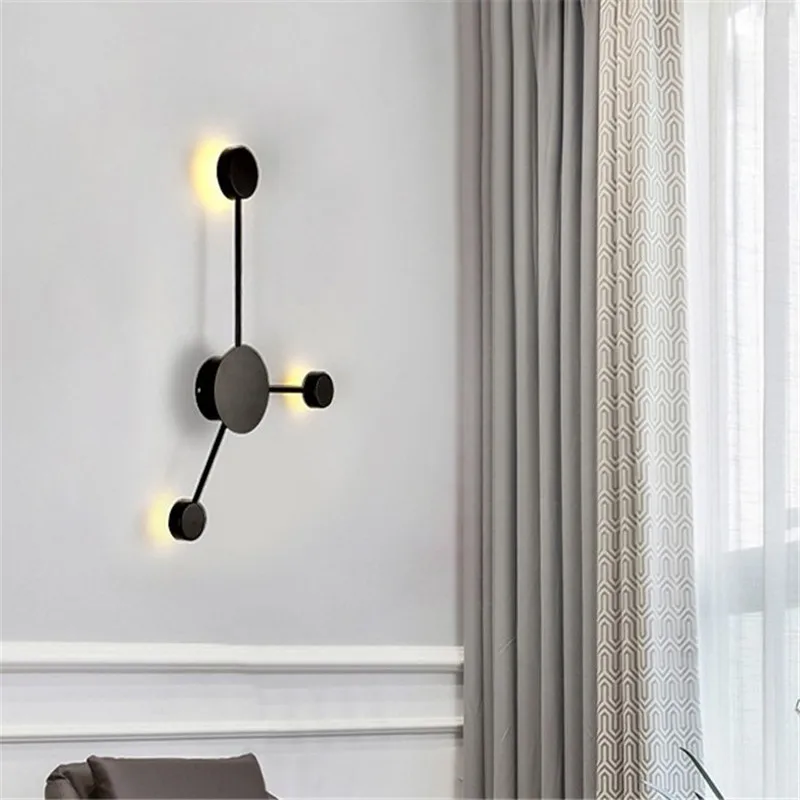 Новый минималистичный настенный светильник в горошек современный светодиодный