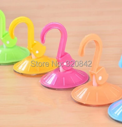 Настенная пластиковая вешалка Экологичная Размер 7 см съемная карамельного