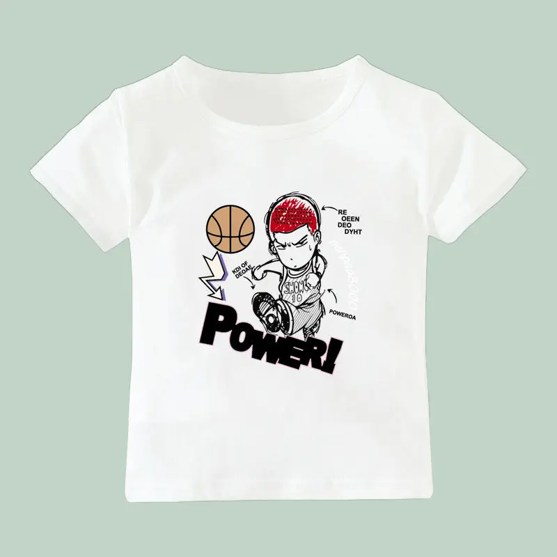 19 Slamdunk Человек-паук тачки хлопок детская одежда Блузки для девочек футболки для мальчиков детские летние блузки одежда - Цвет: 19