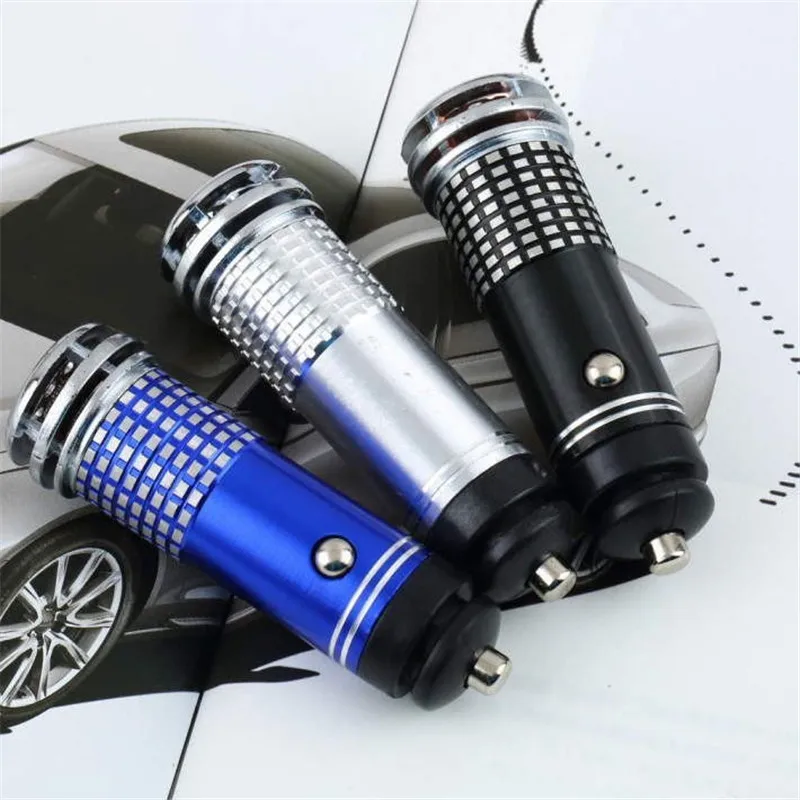 1pc Mini Vehicle Air Purifier Portable 12V Auto Car Fresh Ionic Oxygen Bar Ozone Ionizer Cigarette Lighter Cleaner| |