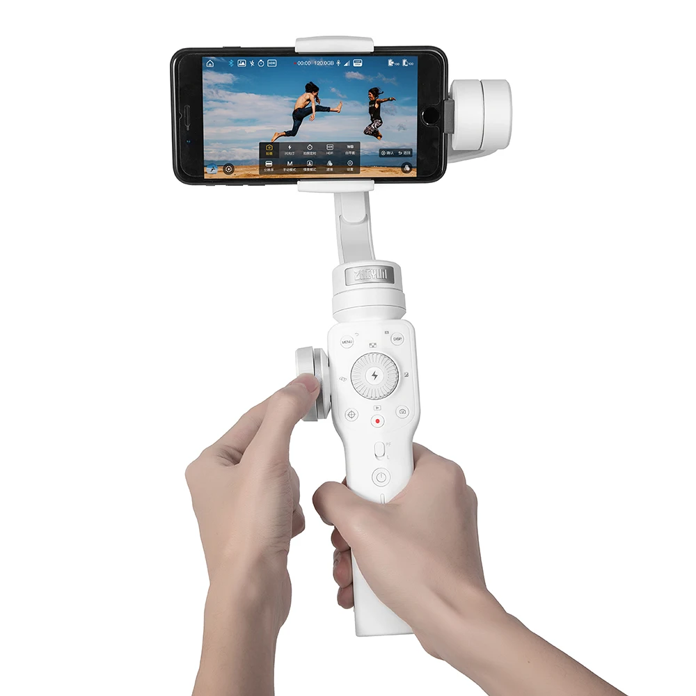 Zhiyun Smooth 4 Handheld Gimbal Stabilizer Object Tracking Focus Pull For iPhone X Samsung S9 Huawei P20 Xiaomi 6 Gopro 5/4/3