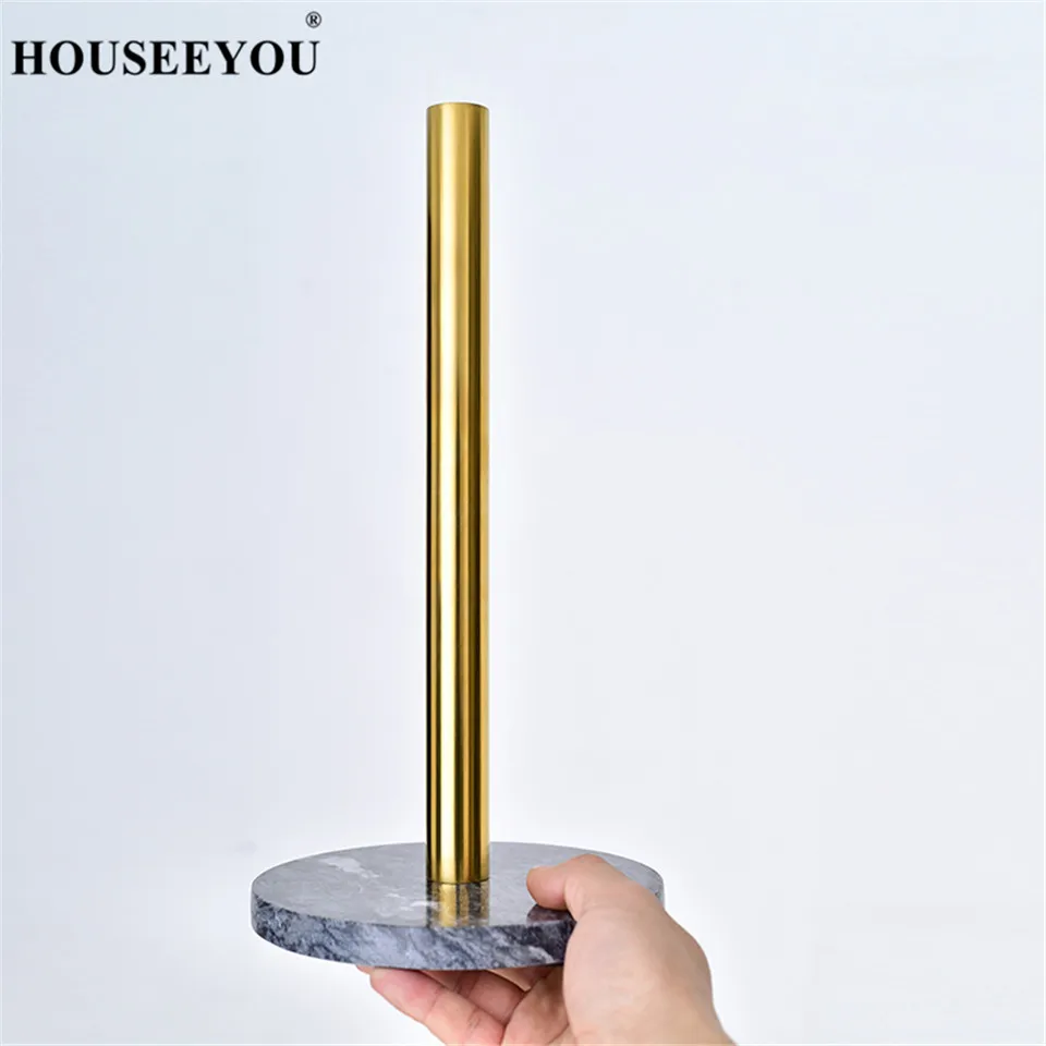 HOUSEEYOU Nordic Roll Paper Towel Holders Racks Kitchen Tissue Napkins Bathroom Stand Marble Tableware Tool Accessories | Дом и сад