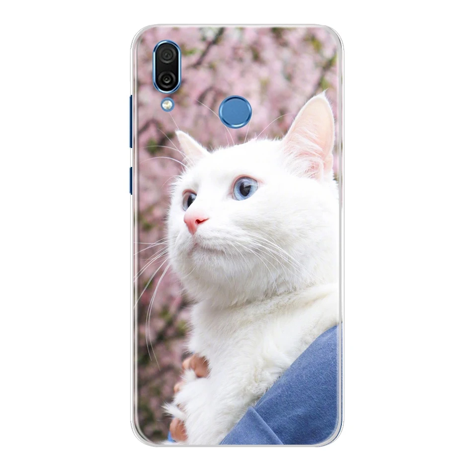 For Fundas Huawei P Smart 2019 Case Silicone 3D Soft TPU Cute Cartoon Clear Back Phone Cases POT-LX1 | Мобильные телефоны и