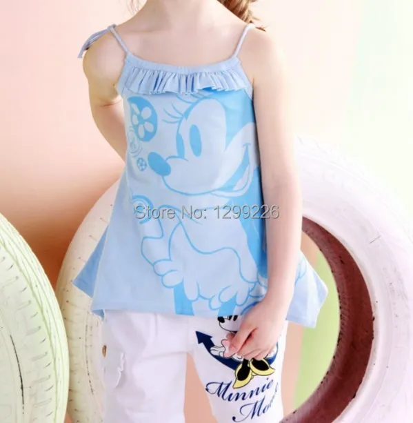 The long with shoulder straps. beautiful girl dress baby girls Cartoon 2014new freeshipping 2Y-7Y | Детская одежда и обувь