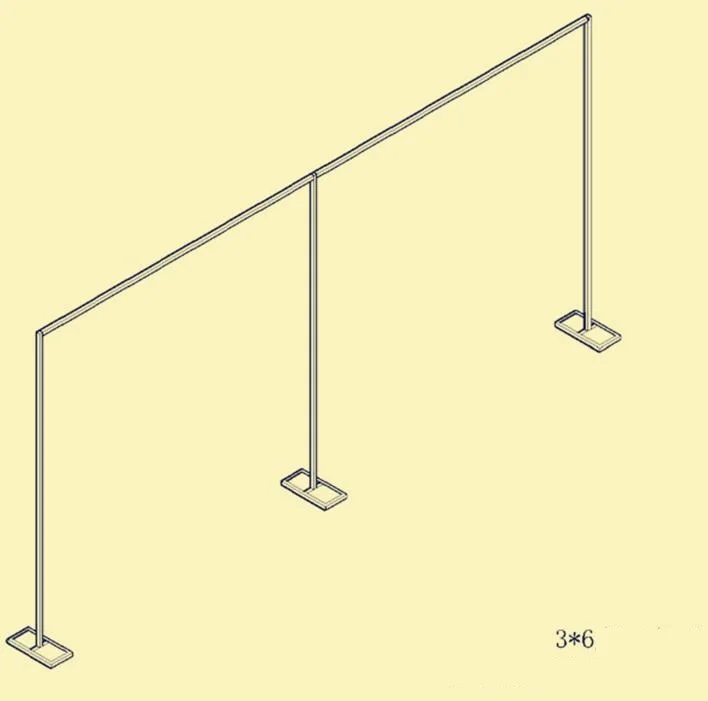 Выдвижной Фотофон из нержавеющей стали для свадьбы занавеска рамки штор WQ09 | Дом