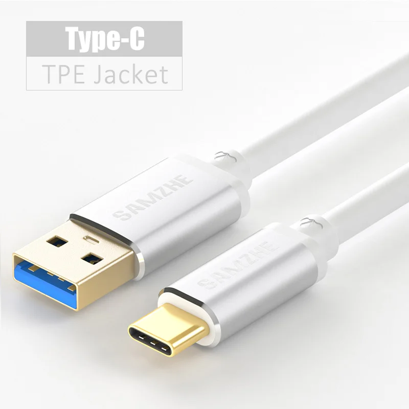 SAMZHE Micro/type C USB Android кабель для зарядки телефона Быстрая зарядка 0,25/0,5/1/1,5/2 м для XIAOMI HUAWEI SAMSUNG - Цвет: Type-c-w