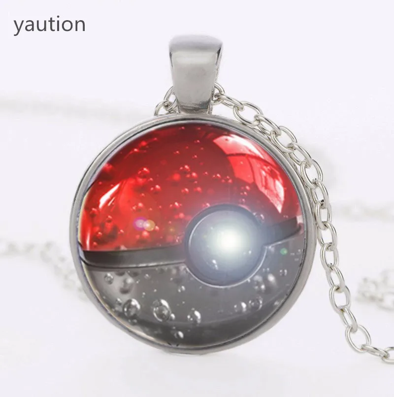 Ожерелье с подвеской и серебряным воротником Pokemon модное Брендовое ожерелье в