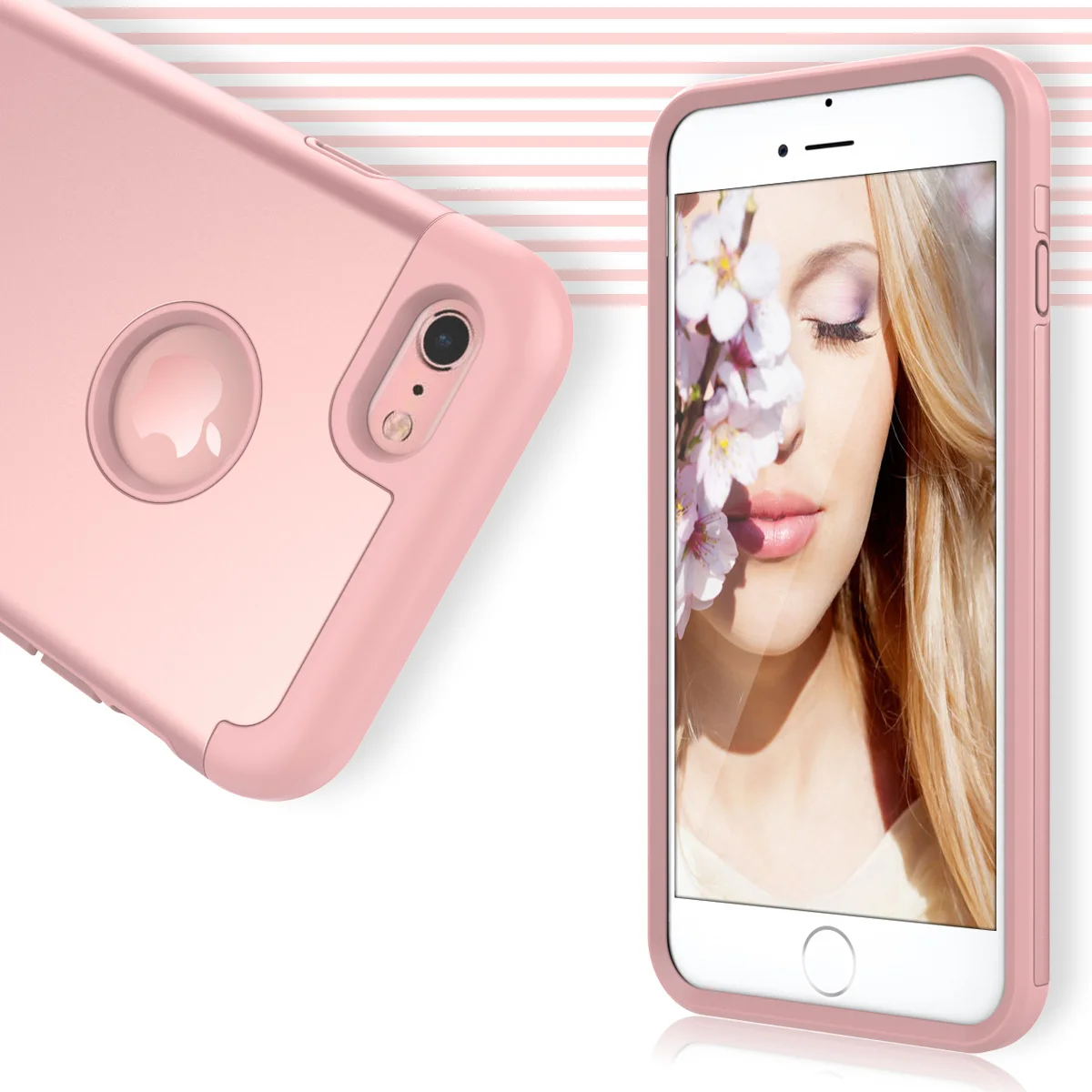 Силиконовый чехол грандевер для телефона iPhone 6 6s Plus противоударный роскошный
