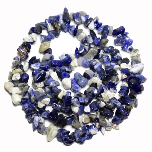 Blue vein stone Нитей 87 см гравий неправильной формы 5-природный камень 8 мм бусины для изготовления ювелирных изделий Кристалл оникс DIY браслет ожерелье 34,5'' - Цвет: Blue vein stone