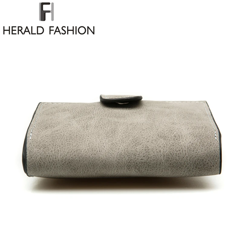 Herald Fashion Дамский кошелек с надписью на молнии укороченный однотонный винтажный
