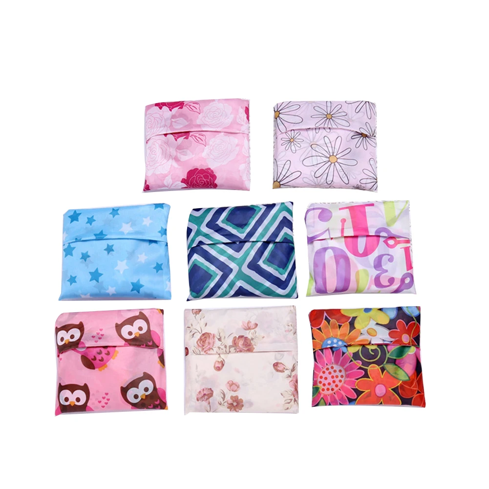 Women Gift Shopping Bag Colorful Reusable Handbags Travel Eco Friendly Tote Folding Storage